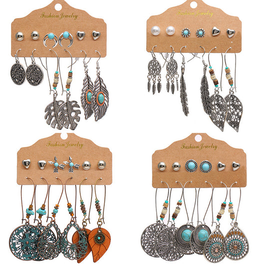 Unique Set Of Suit Bohemian Female Earrings