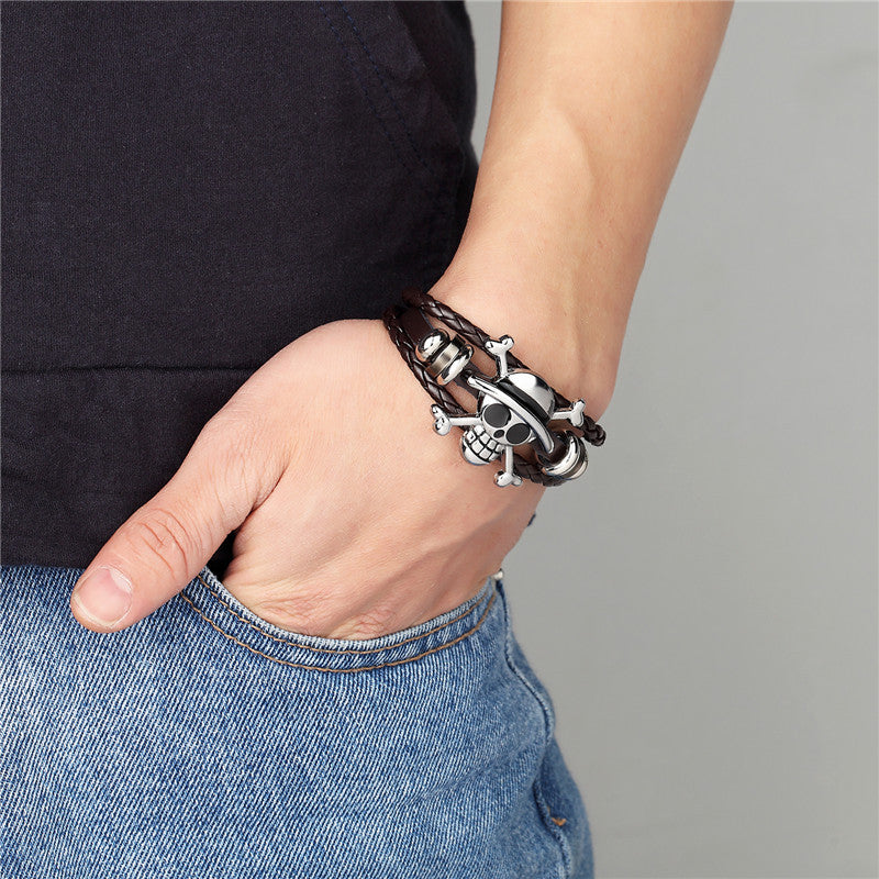 Korea Punk Skull Atmospheric One Piece Bracelets