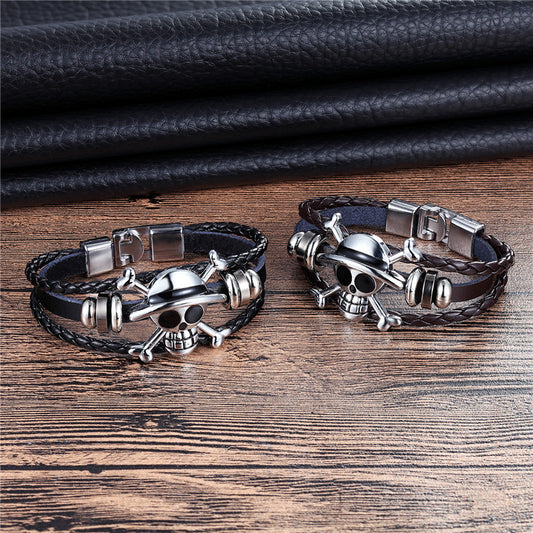 Korea Punk Skull Atmospheric One Piece Bracelets