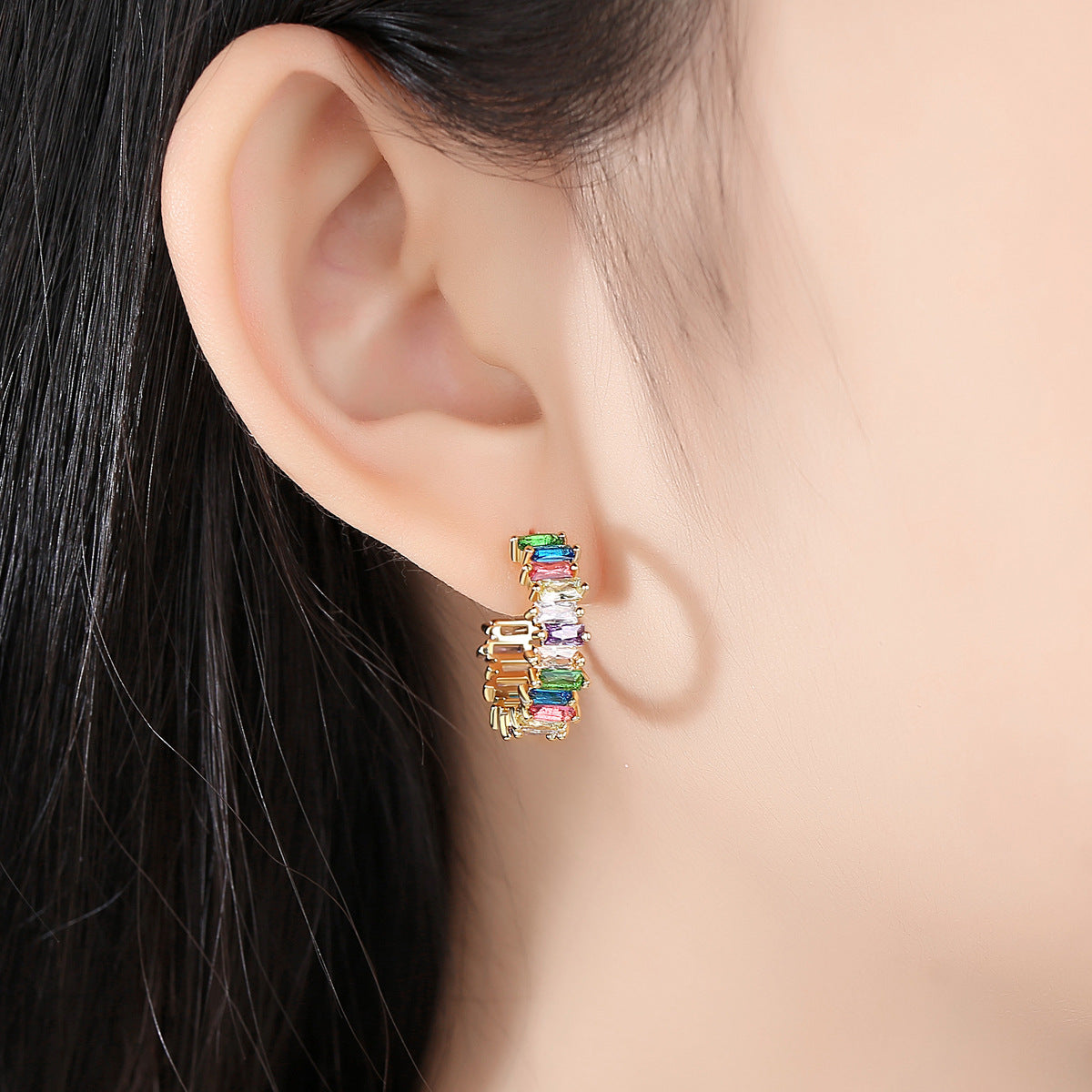 Colorful Fashion Korean Style Personalized Sweet Earrings