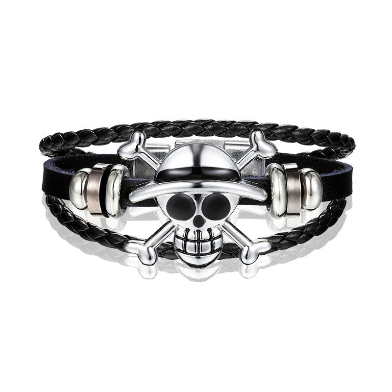 Korea Punk Skull Atmospheric One Piece Bracelets