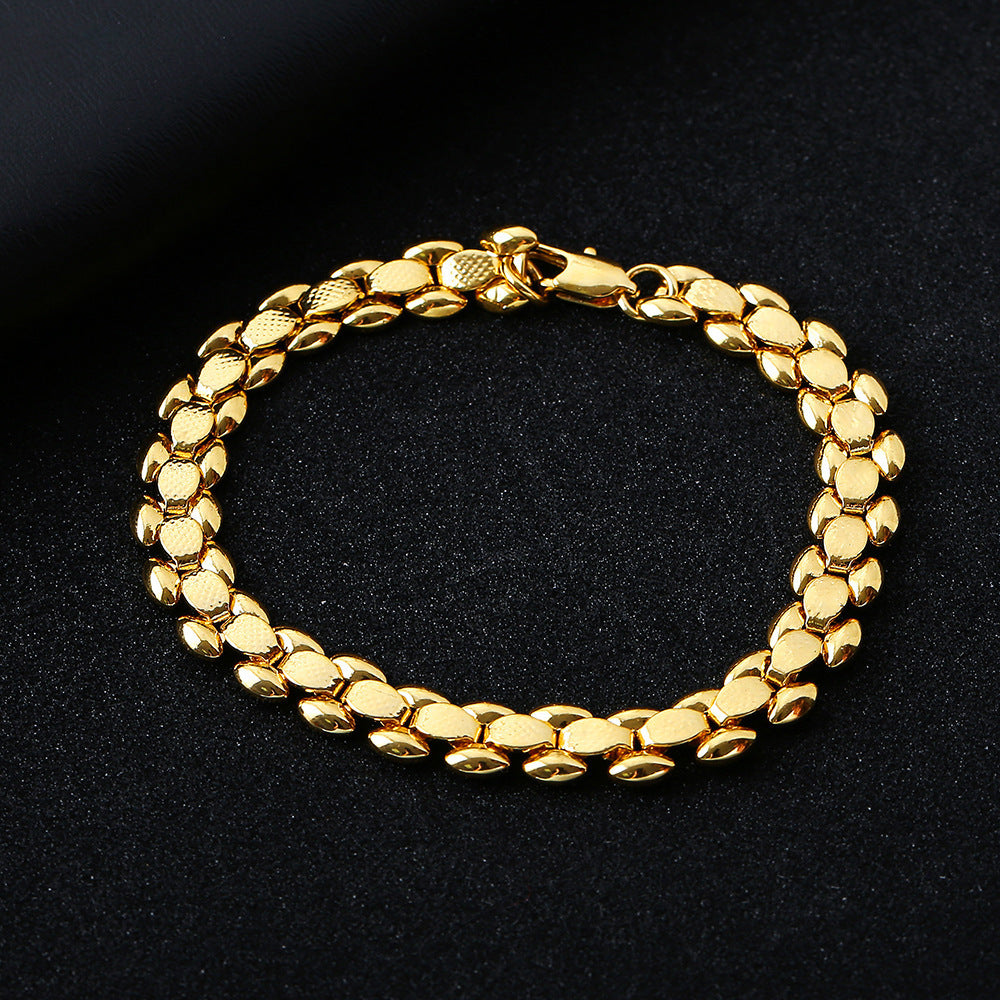 Men's Glamorous Innovative Ornament Gold-plated Jewelry Bracelets