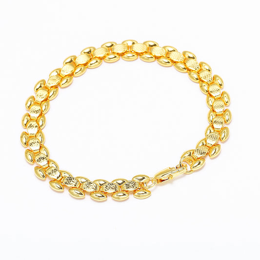 Men's Glamorous Innovative Ornament Gold-plated Jewelry Bracelets