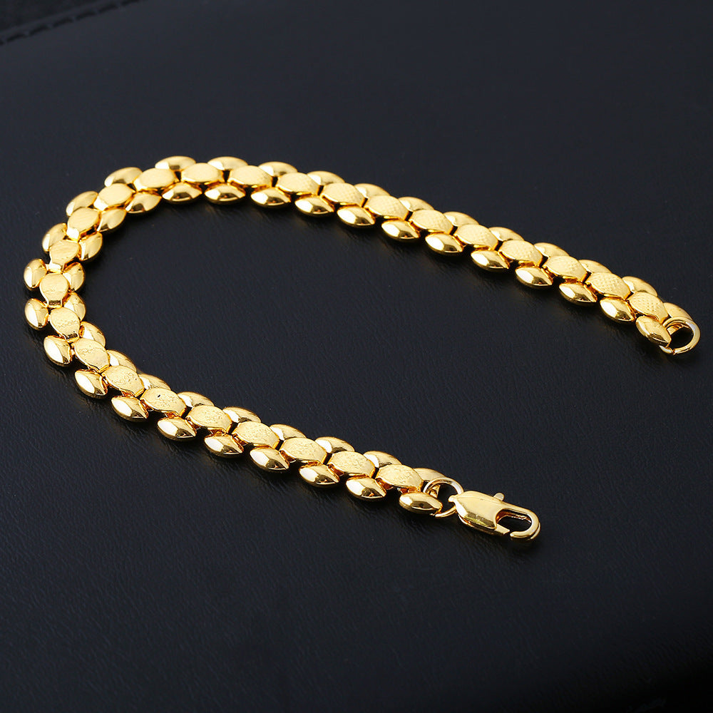 Men's Glamorous Innovative Ornament Gold-plated Jewelry Bracelets