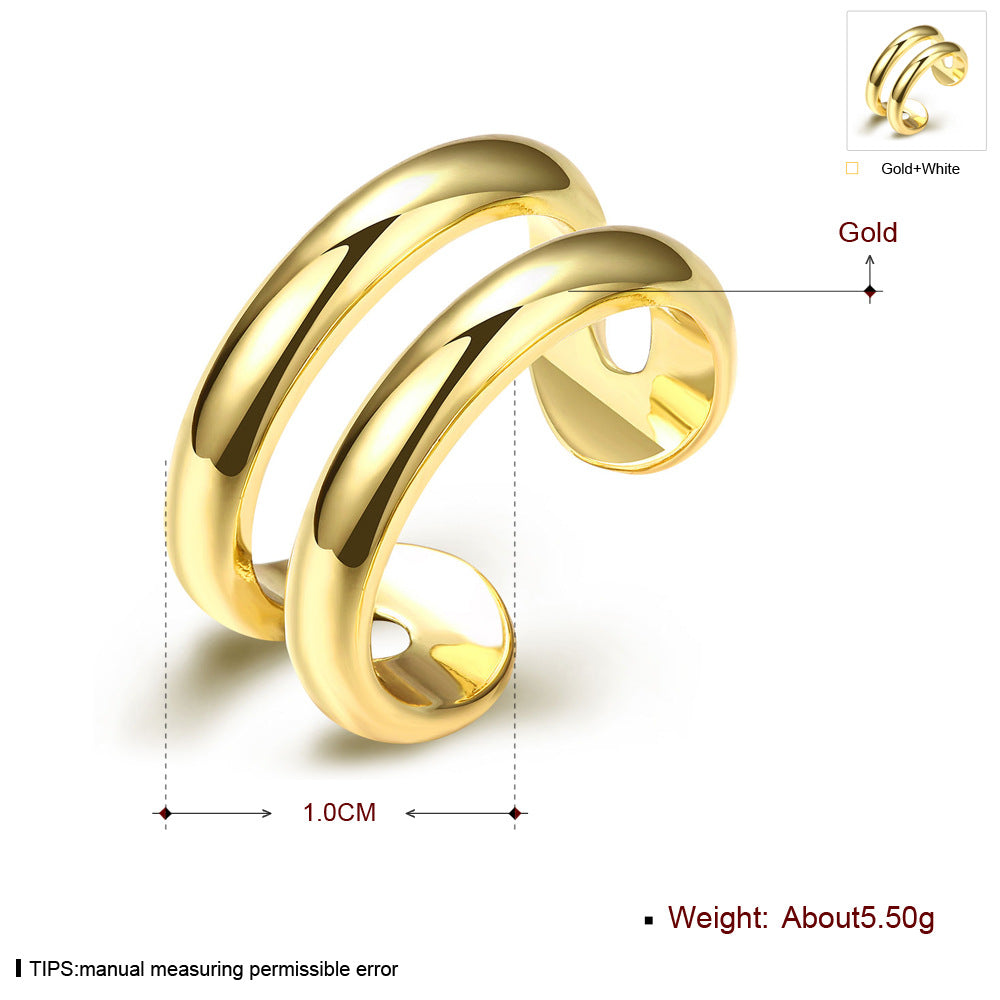 Innovative Women's Open Fashion Gold Line Rings