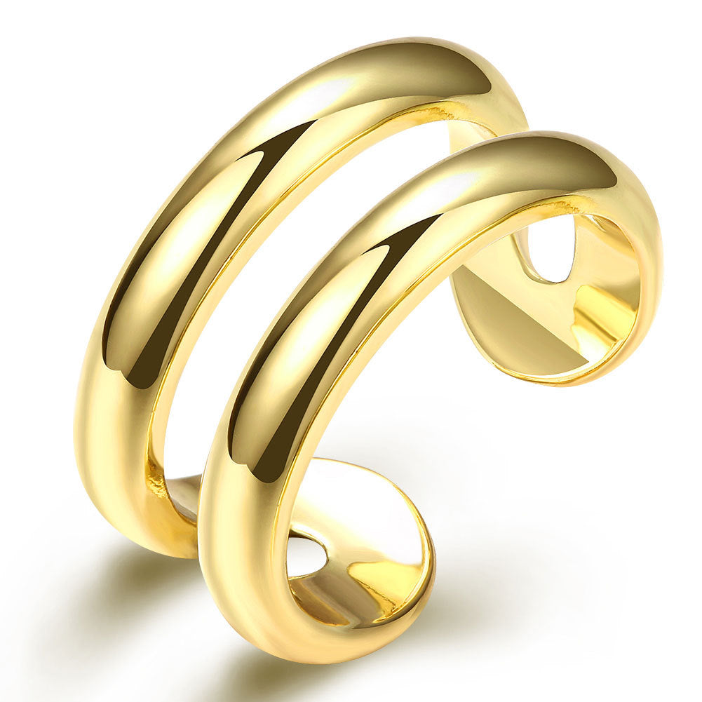Innovative Women's Open Fashion Gold Line Rings