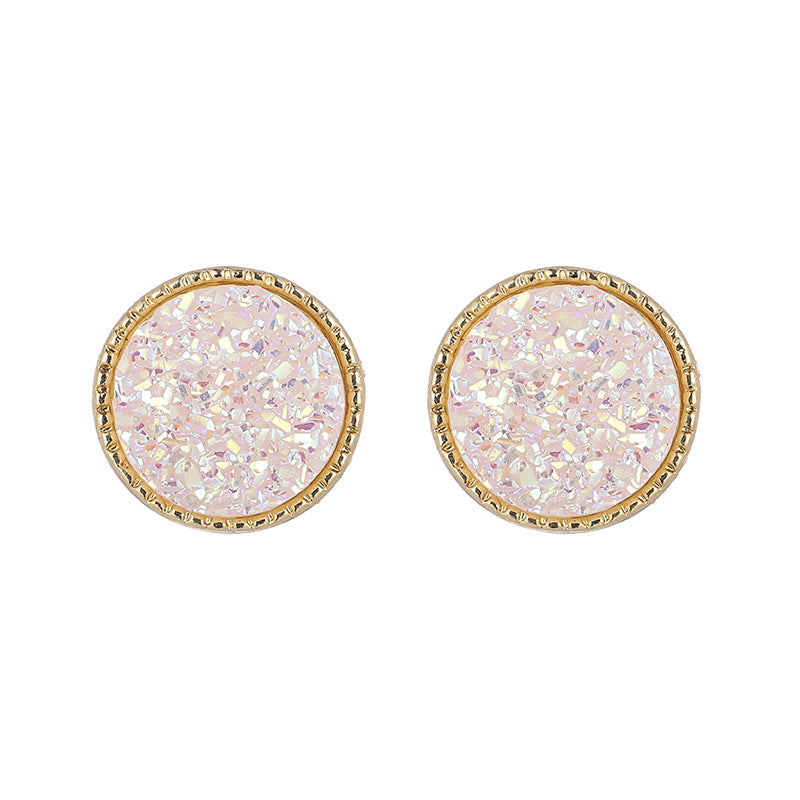 Simple Resin Crystal Tooth Fashion Geometric Earrings