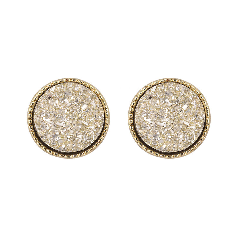 Simple Resin Crystal Tooth Fashion Geometric Earrings