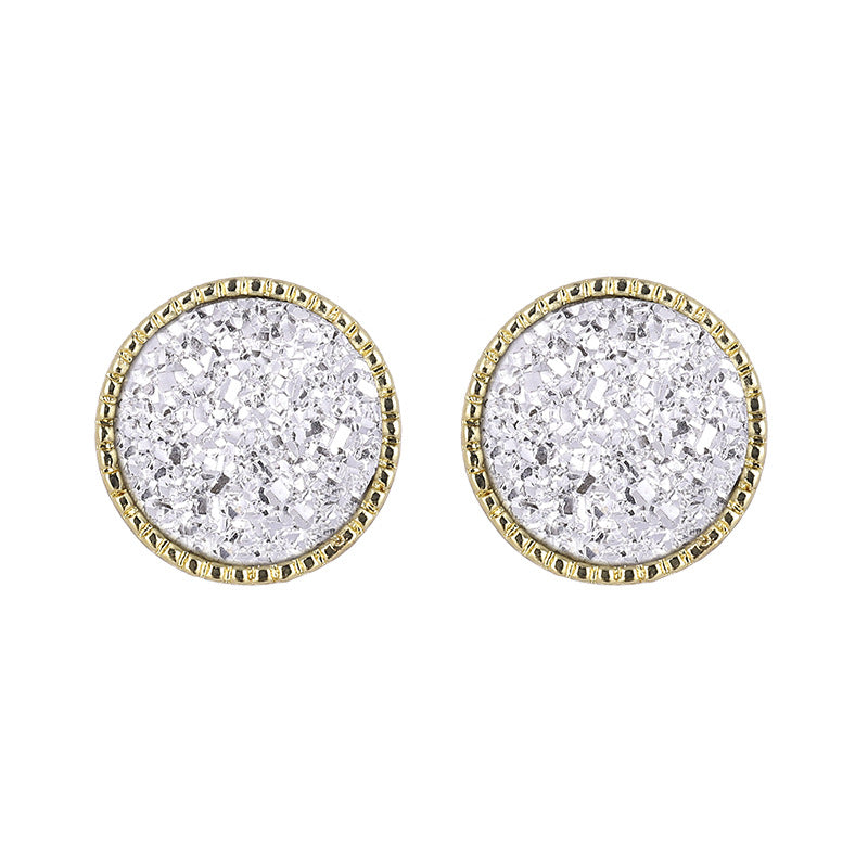 Simple Resin Crystal Tooth Fashion Geometric Earrings