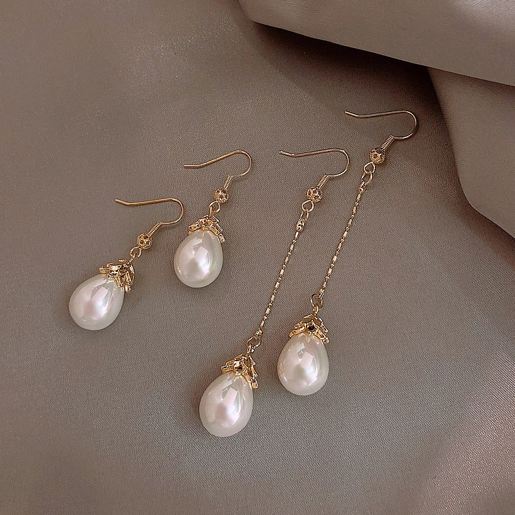 Pearl Grace Ohrhaken im Vintage-Stil, elegante Ringe