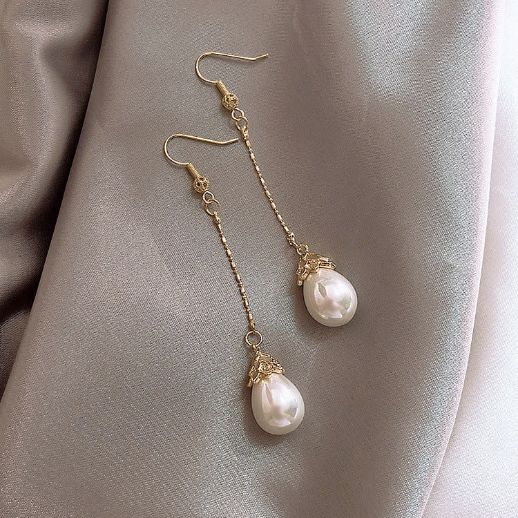 Pearl Grace Ohrhaken im Vintage-Stil, elegante Ringe