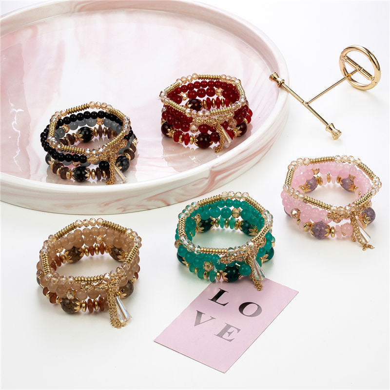 Fashion Popular Tassel Elegant Crystal Jewelry Bracelets