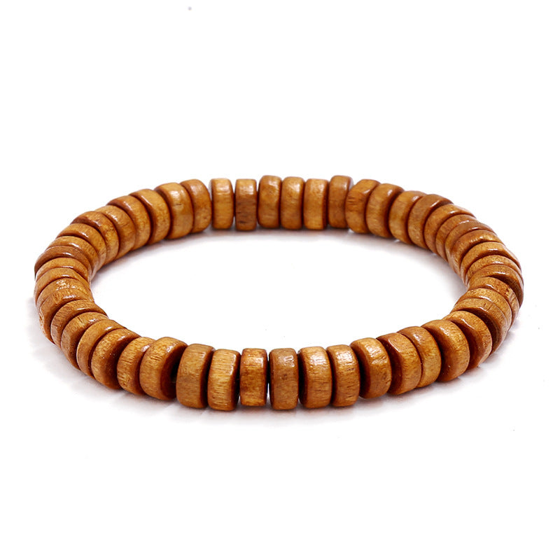 Single Circle Prayer Beads Wooden Bead Bracelets