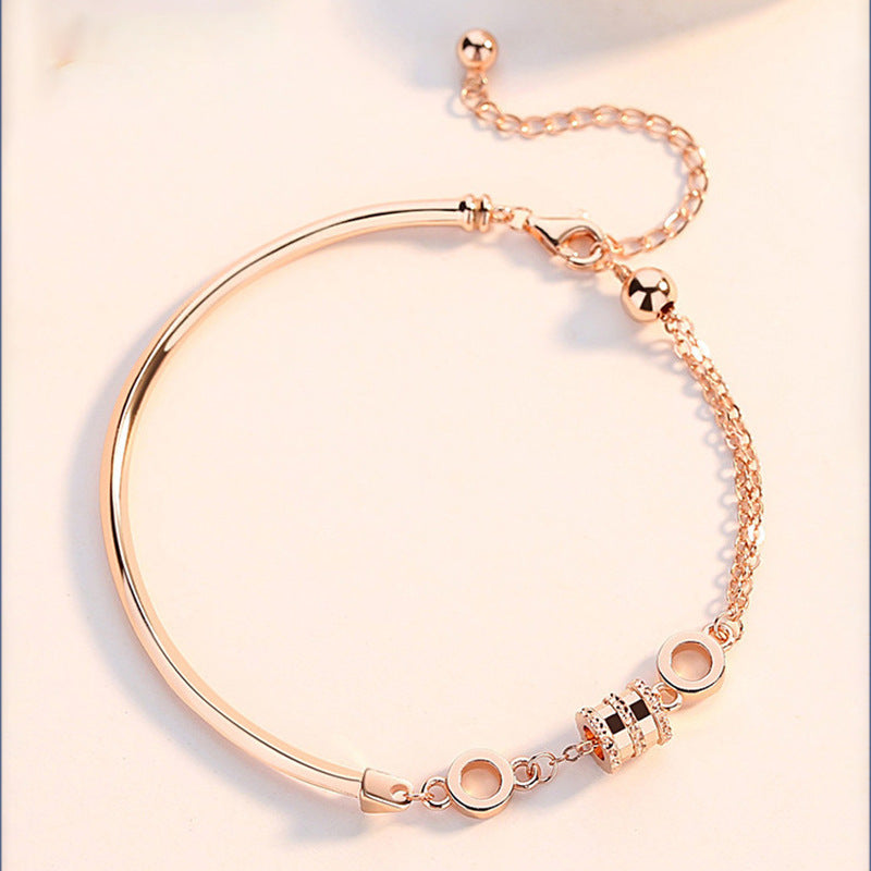 Sier – Bracelets en or Rose au design Simple pour petite amie