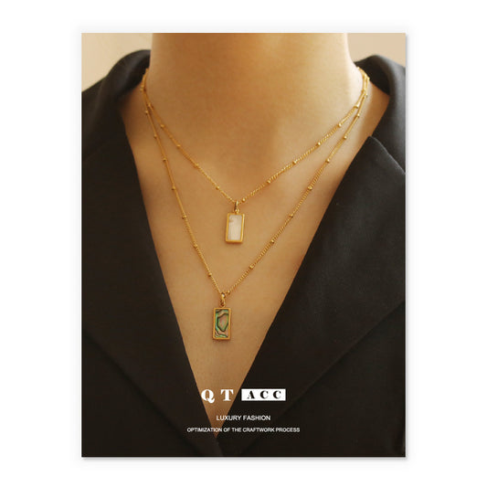 Vacuum Plating Real Retro Simple Graceful Personalized Necklaces