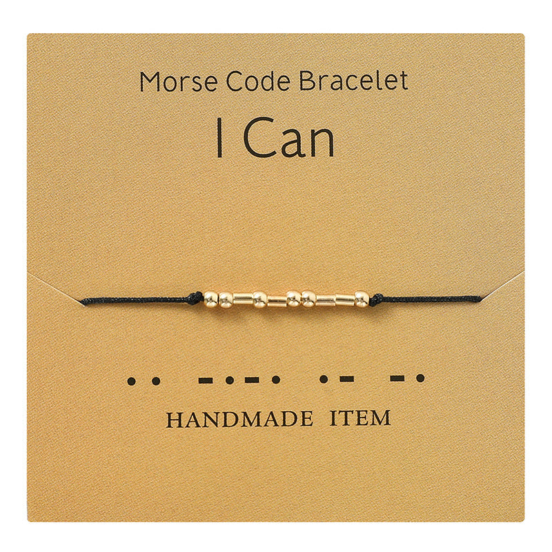 Moss Password Alphabet Number Couple Golden Bracelets