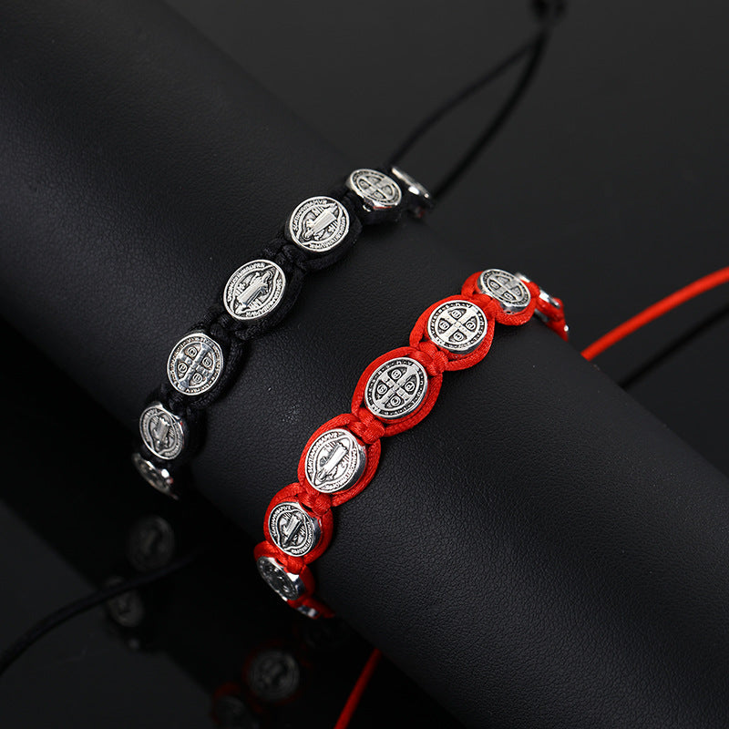 Grid Exquisite Holiday Gift Red Rope Bracelets