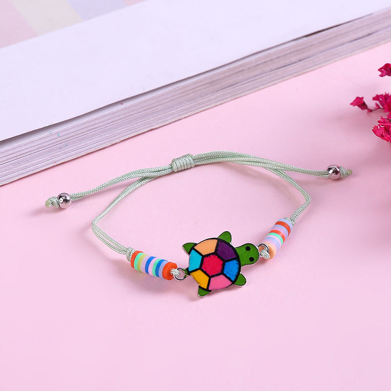 Stall Handmade Soft Pottery Cartoon Animal Bracelets