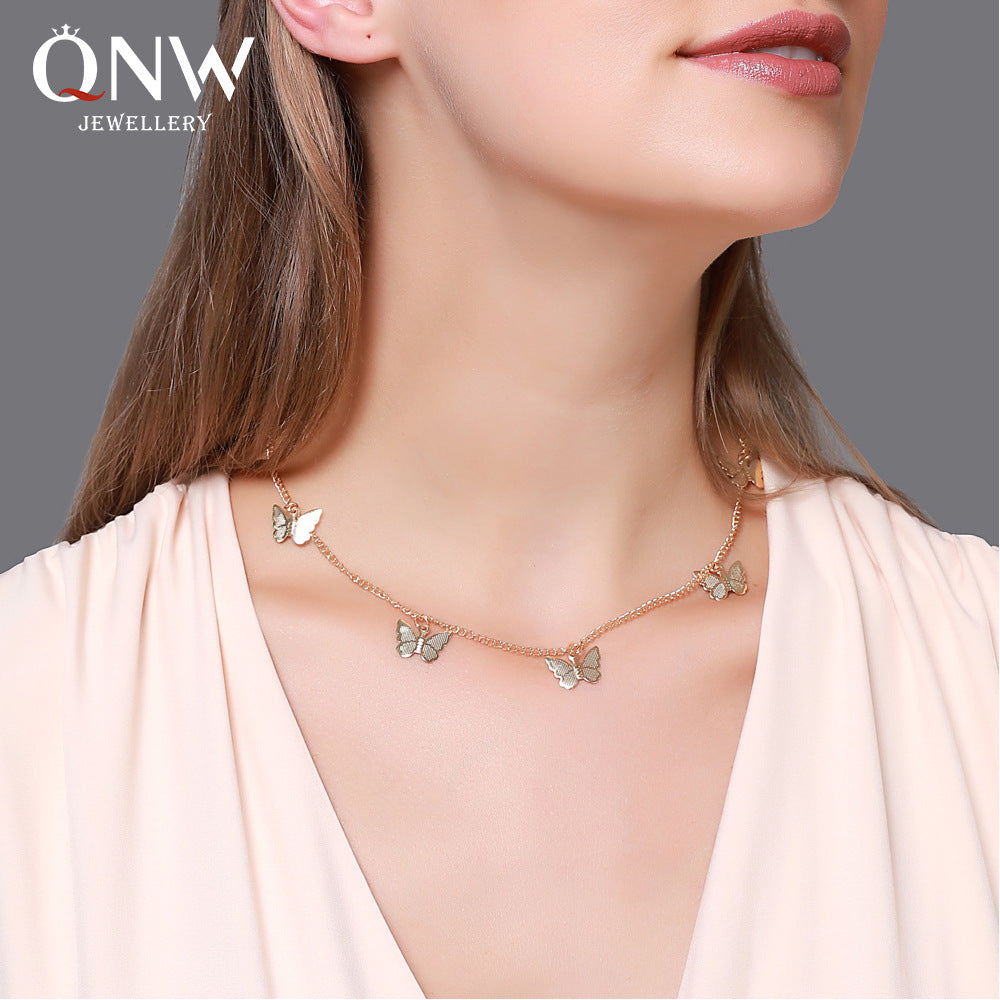 Simple Sweet Single Layer Ladies Clavicle Necklaces