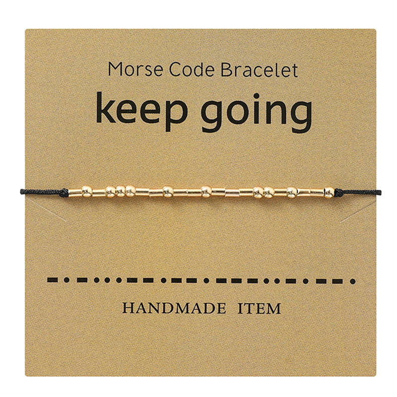 Moss Password Alphabet Number Couple Golden Bracelets