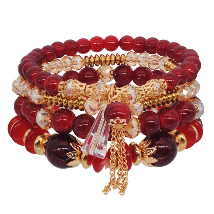 Crystal Beaded Bohemian Exotic Style Personalized Bracelets