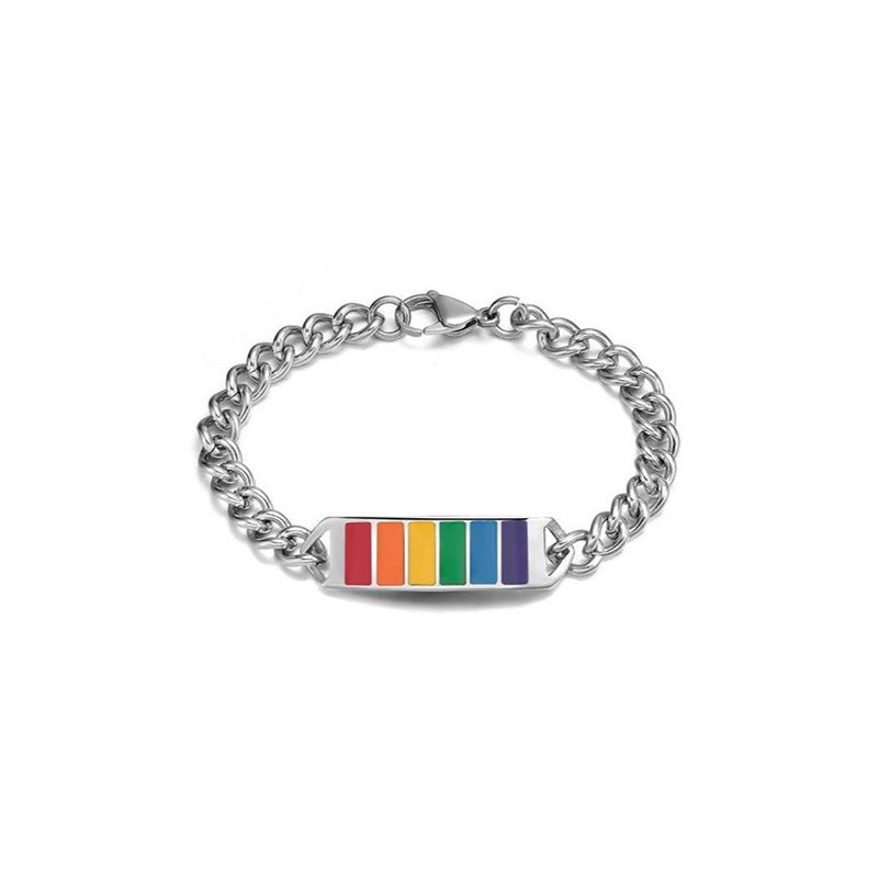 Personalisierte kreative Regenbogen-einfache Armbänder für Damen und Herren im koreanischen Stil