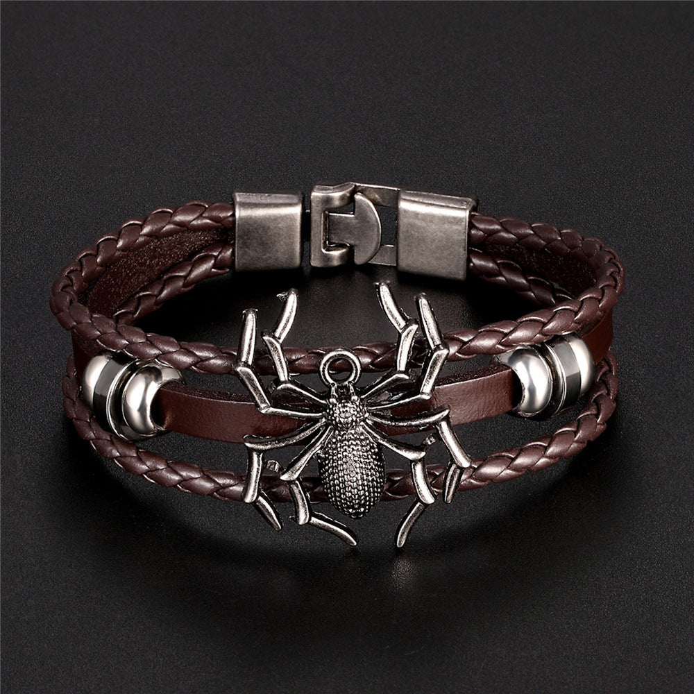 Into Spider Punk Paar Armbänder mit Schnallen