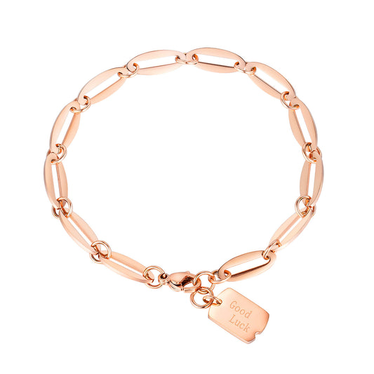 Women's Style Personality Geometry Square Plate Rose Bracelets