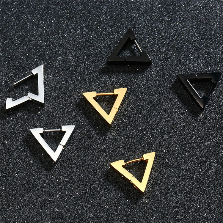 Stainless Steel Body Puncture Triangle Clip Hand Ear Buckle
