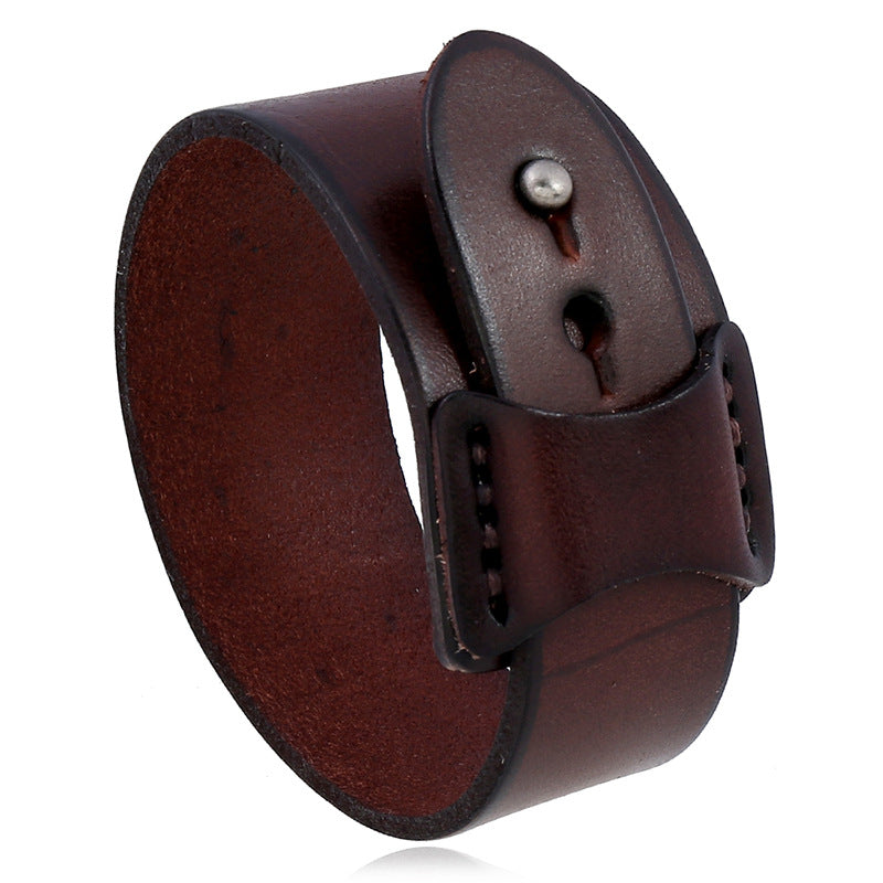 Men's Ornament Retro Simple Cattle Leather Bracelets