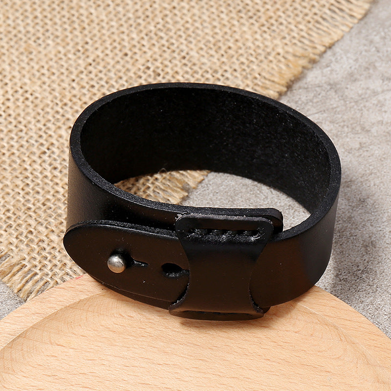 Men's Ornament Retro Simple Cattle Leather Bracelets