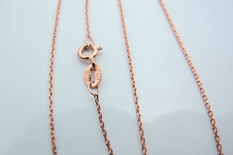 Women's Cross Chain Rose Gold O-shaped Stall Necklace
