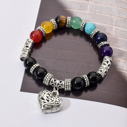 Yoga Energy Heart-shaped Single Layer Wisdom Bracelets