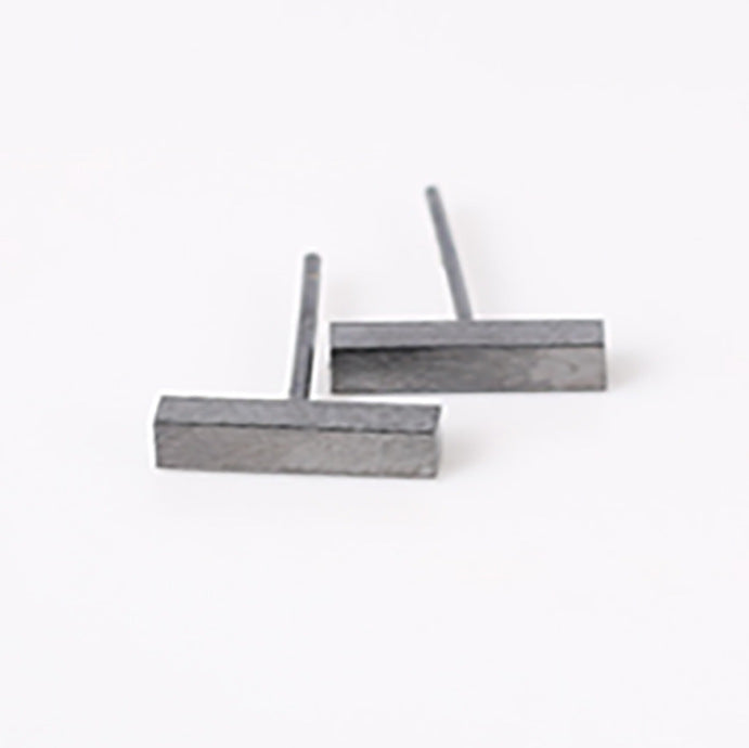 Sier Geometric Square Trendy Unique Design Earrings