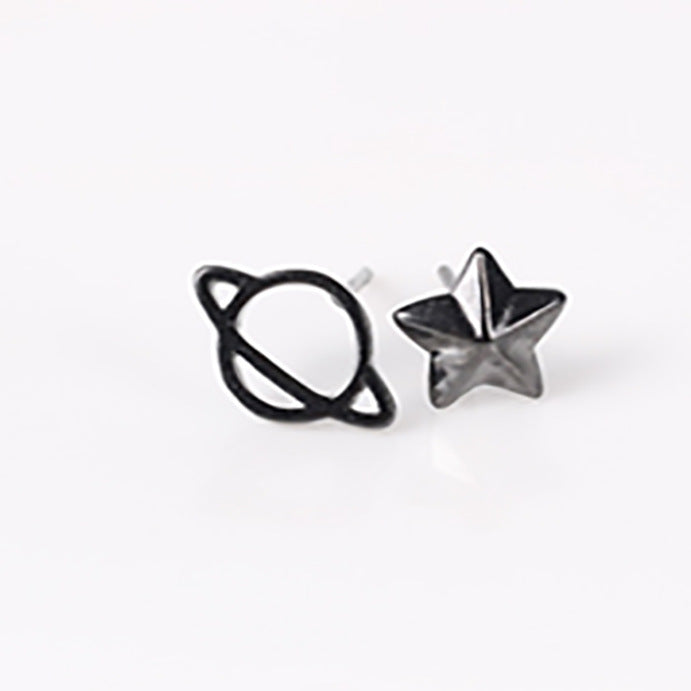 Sier Geometric Square Trendy Unique Design Earrings