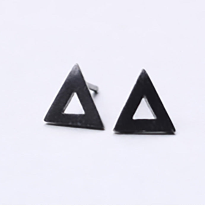 Sier Geometric Square Trendy Unique Design Earrings