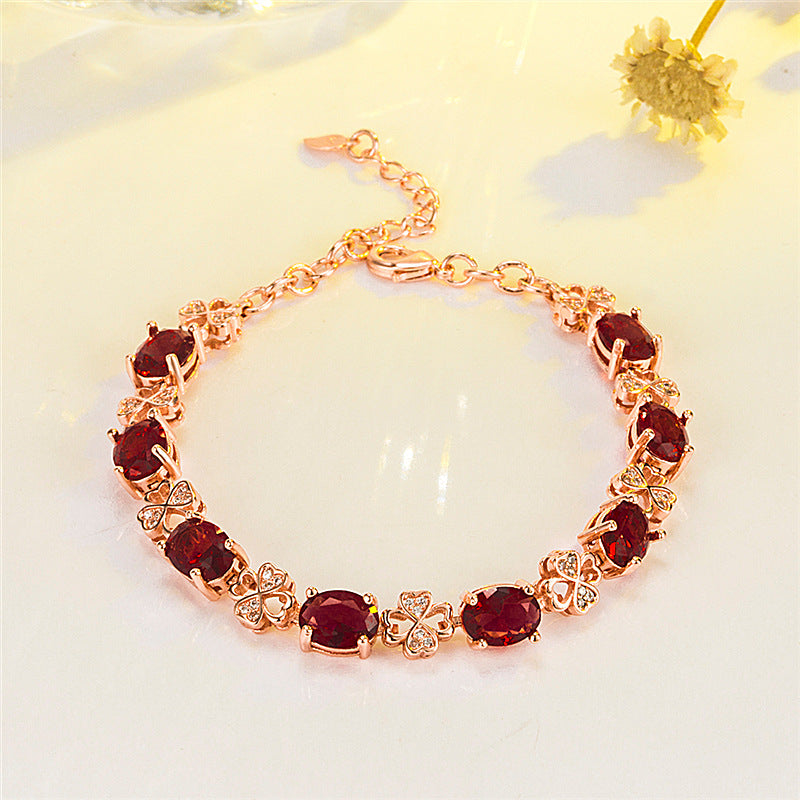 Fashionable Elegant Rose Gold Plated Luxury Bracelets