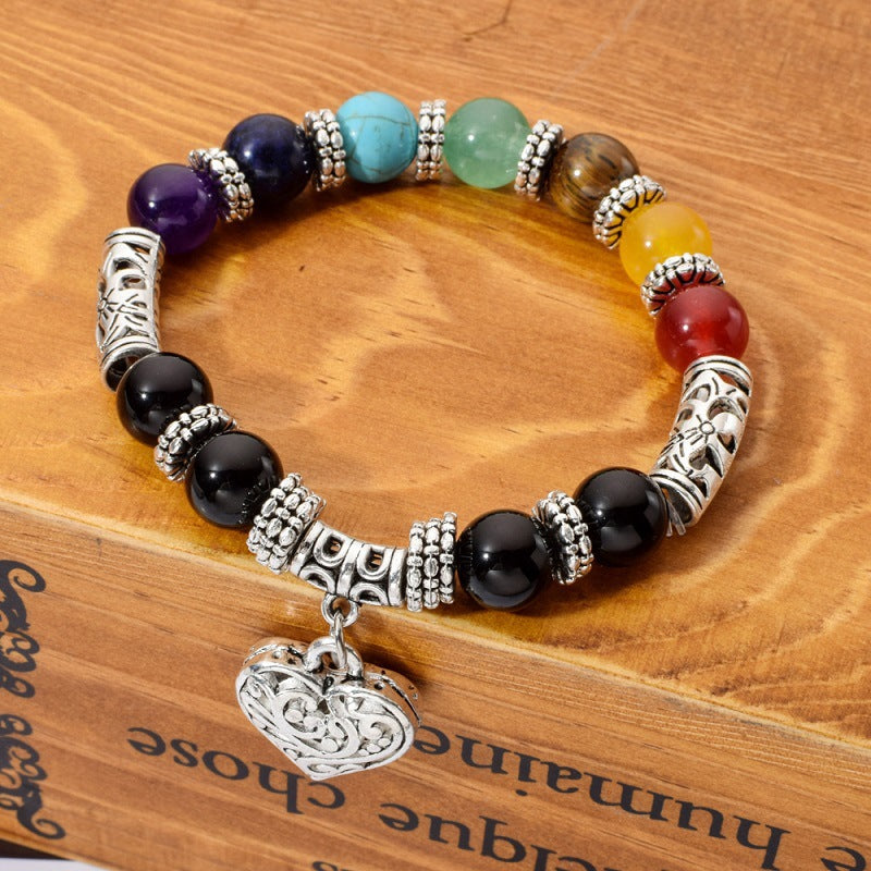 Yoga Energy Heart-shaped Single Layer Wisdom Bracelets