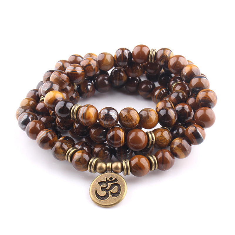 Neue vielseitige Armbänder mit Amethyst-Buddha-Perlen-Anhänger