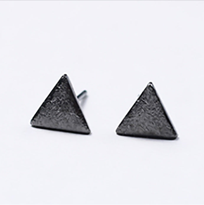 Sier Geometric Square Trendy Unique Design Earrings