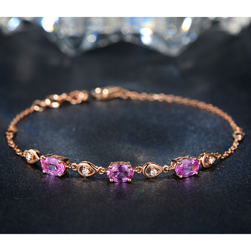 Style cristal personnalité féminine bracelets de luxe bas