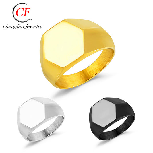 Men's Trendy Stainless Steel Thumb Fashion Titanium Rings