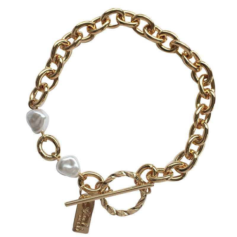 Daily Wear Chain Style Elegant Lock Simple Bracelets