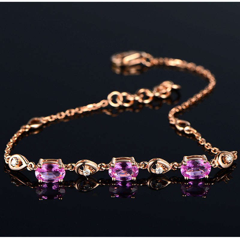 Style cristal personnalité féminine bracelets de luxe bas