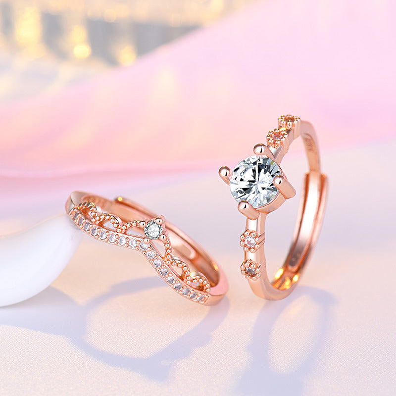 Jewelry Open Crown Female Fashion Personality Rings