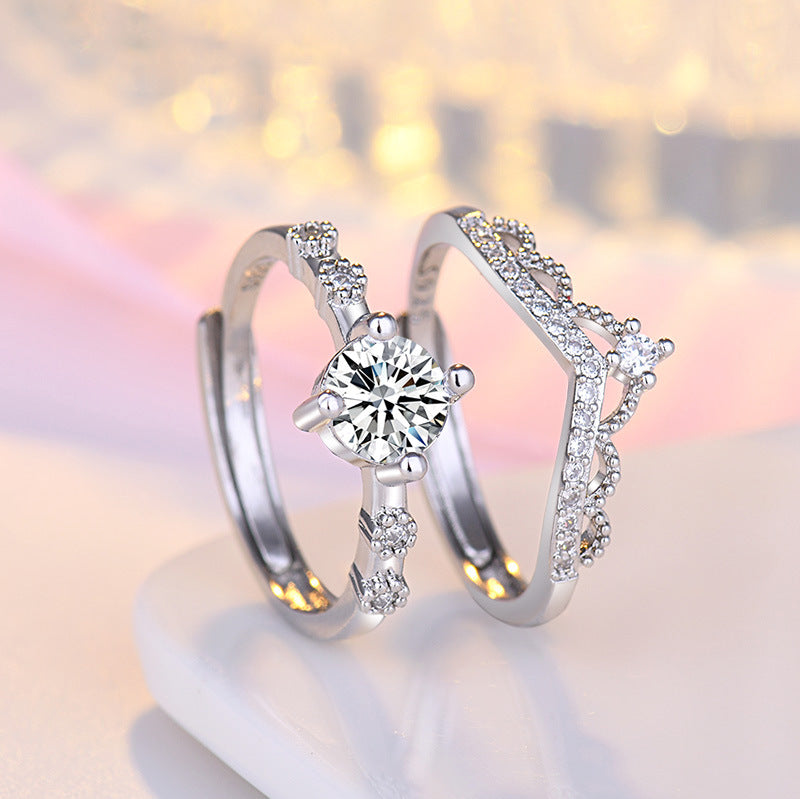 Jewelry Open Crown Female Fashion Personality Rings