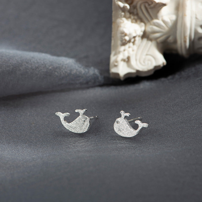 Women's Style Brushed Super Cute Mini Marine Animal Earrings