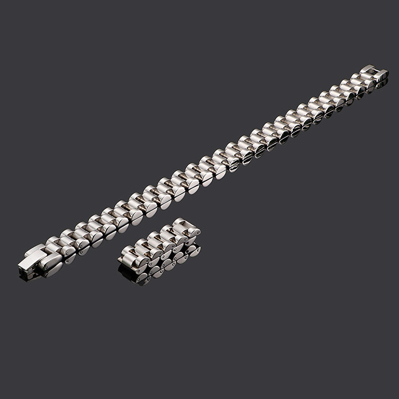 Ornament Trendy Simple Titanium Steel Watch Bracelets