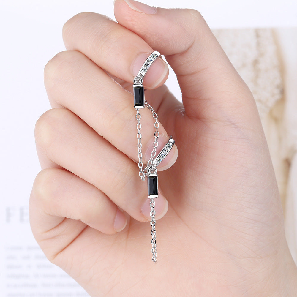 Pendant Small Jeweled Temperament Ear Chain Earrings