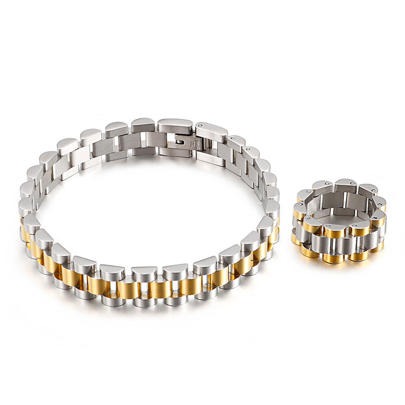 Bracelets de montre en acier titane simples et tendance, ornement